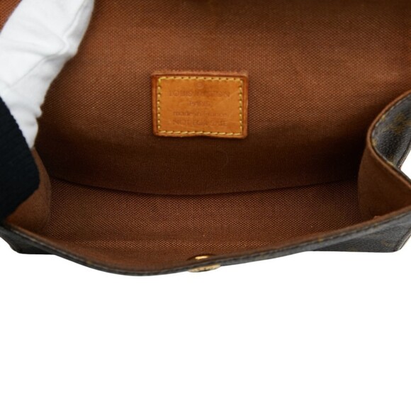 LOUIS VUITTON Brown Monogram Leather Pochette Hobo Bag - Picture 6 of 9